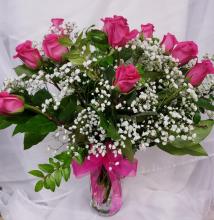 1 Dozen Pink Roses