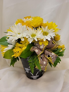 Bee Happy Bouquet with Roses