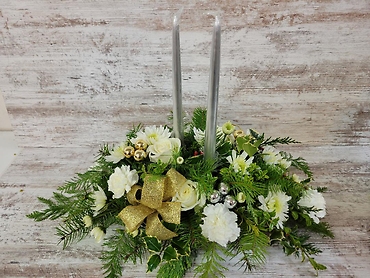 Silver and Gold Elegance Centerpiece