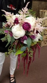 Passionate Plum Bridal Bouquet