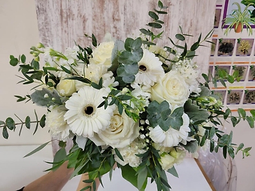 White Anemone and Roses Bouquet